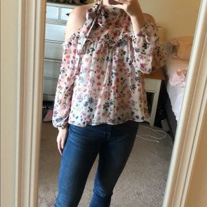 Zara Cold Shoulder Top